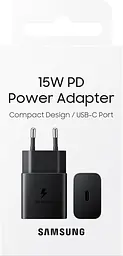 Мережевий зарядний пристрій Samsung 15W Power Adapter (w/o Cable) - Black (EP-T1510NBEGEU) (6972210) - мініатюра 3
