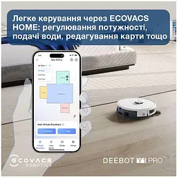 Робот-пилосос ECOVACS Deebot Y1 PRO DLX34 білий - мініатюра 7