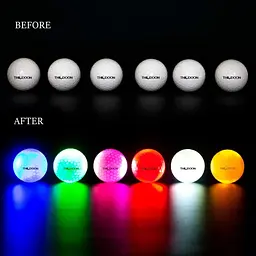 Блимаючий м'яч для гольфу THIODOON Led Golf Balls Glow Golf Balls світиться - мініатюра 8