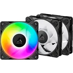 Комплект вентиляторов Arctic P12 Pro A-RGB 3-Fan Pack (ACFAN00310A) Black - мініатюра 1