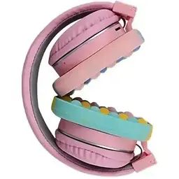 Дитячі бездротові навушники RIAS AH-806E Pop It Bluetooth Pink (3_04773) - мініатюра 4