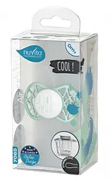 Силіконова симетрична пустушка Nuvita Air55 Cool I Love Mum, 0+ міс., м'ятний (NV7065SG) - мініатюра 3