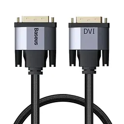 Кабель Baseus DVI to DVI 1,2m CAKSX-Q Black-Silver
