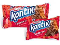 Печиво-сендвіч КОНТІ "Super Kontik" шоколадний смак 90г