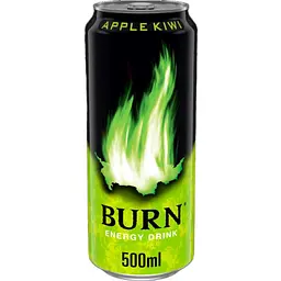 Енергетичний безалкогольний напій Burn Apple Kiwi 500 мл
