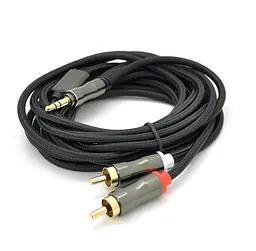 Аудио кабель Mini-Jack 3.5mm - 2хRCA VEGGIEG AR2-3 3m - мініатюра 1