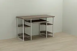 Комп'ютерний стіл Ferrum-decor Тім 75x120x60 білий ДСП Дуб Сонома Трюфель 32мм (FRD-101361)