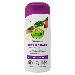 Відновлюючий шампунь Alverde Naturkosmetik Repair з органічним авокадо для ламкого та пошкодженого волосся 200 мл