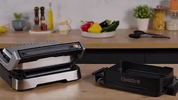 Гриль Tefal притискний OptiGrill 4in1 Inox 2100Вт з'ємні пластини метал (GC774D30) - мініатюра 10