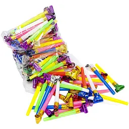 Набір карнавальних свистків A-Toys 11 см 100 шт 2889-10