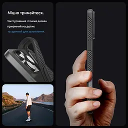 Оригінальний протиударний чохол Spigen Liquid Air Armor для Iphone 16 Pro Max (6.9") Matte Black ACS07988 - мініатюра 5