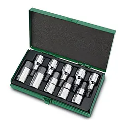 Комплект головок-біт шестигранник 1/2" Н4-Н19 Toptul hoz0007985 - мініатюра 2