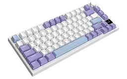 Клавіатура бездротова Ajazz AK820 Pro Flying Fish Switch Пурпуровий RGB With Screen (AK820PRO-FF-PWB) - мініатюра 2