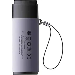 Кардрідер Baseus Lite Series USB-A to SD/TF Grey (WKQX060013) [168990] - мініатюра 2