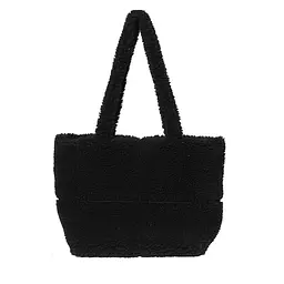 Сумка жіноча плюшева Italian Bags Pelage 42х16х30 Чорний (id_1288)