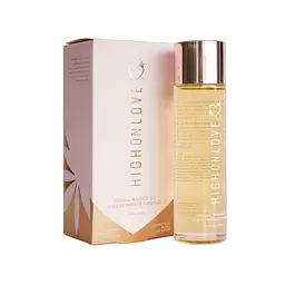 Масажна олія HighOnLove Massage Oil Decadent White Chocolate (120 мл) з маслом насіння конопель