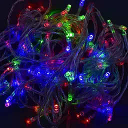 Електрогірлянда 100 ламп LED 9,5 м 220 В різнокольорова (3500117013131) - мініатюра 2