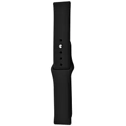 Ремінець Silicone 22mm Samsung Watch Gear S3/Samsung Watch 46mm/Xiaomi Amazfit Чорний