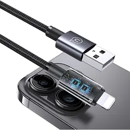 Кабель Usams US-SJ667 USB-A to Lightning 2.4A 1.2m Tarnish [SJ663USB01] [138993] - мініатюра 5