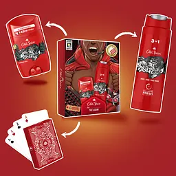 Подарунковий набір для чоловіків Old Spice Wolfthorn Gamer: твердий дезодорант 50 мл + гель для душу 3 в 1 250 мл + гральні карти - мініатюра 3