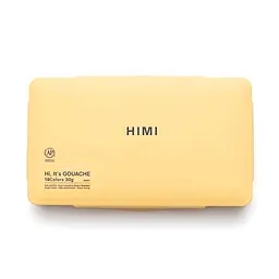 Набір гуашевих фарб Jelly Cup 18×30 мл жовтий пластиковий пенал HIMI - мініатюра 8
