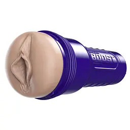 Мастурбатор-вагіна Fleshlight Boost Bang Light Medium Flesh, плаваючі кільця Turbo Tech - мініатюра 3