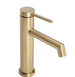 Змішувач для умивальника Rea Foss gold brushed низький (REA-B5316)