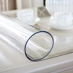 М'яке скло у рулонах Soft Glass Ширина - 1.35м Довжина - 20м (товщина 0,4мм) Прозоре - мініатюра 4
