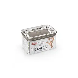 Прямокутна ємність для зберігання продуктів TOSСA 0.7л, біло-сіра (55550)
