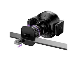 Автомобільний тримач для смартфона Hoco HW35 Qi 15W Black - мініатюра 4