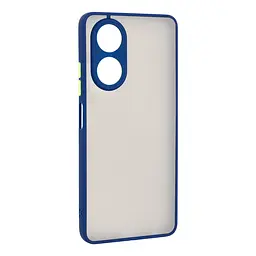 Чехол-накладка для OPPO A58 4G, Frosted Matte, синий, противоударный чехол с защитой всего корпуса, термополиуретан TPU + поликарбонат PC, ArmorStandart (ARM71067)