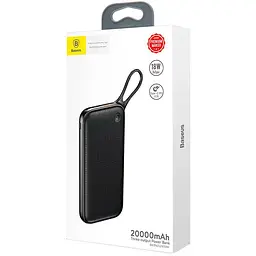 Портативна батарея Powerbank Baseus Powerful PD+QC3.0 20000 mAh PPKC-A01 Black - мініатюра 3