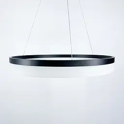 Сучасна LED люстра у чорному каркасі | Арт. M 2702 BK | Line F - мініатюра 7