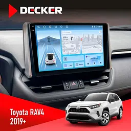 Штатна магнітола Toyota RAV4 2019+ Decker D10-010 6x128, DSP, 4G, 2K Decker (НФ-00009372)