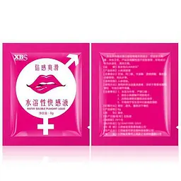 Збуджуючий гель-лубрикант XBS Water Soluble Pleasant Liquid в саше (8 г) - мініатюра 2