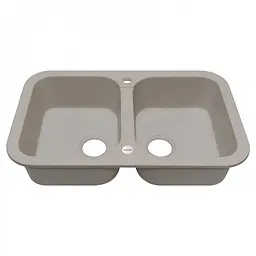 Кухонна мийка Adamant TWINS avena 765x470x190 мм, 2 повнорозмірні чаші 76,5 см - мініатюра 2