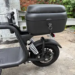 Електросамокат EVOBIKE Zen U12 MAX чорний | 800W 23 Ah |  електросамокат з трьома фарами, корзинкою та кофрою ( модель 2025 року) - мініатюра 9