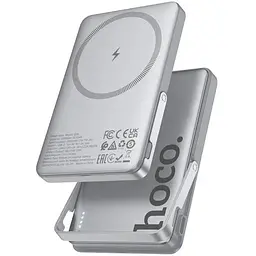 Батарея універсальна HOCO 5000mAh Sunlight PD/20W Magnetic Metal Grey (Q36 / 714986)