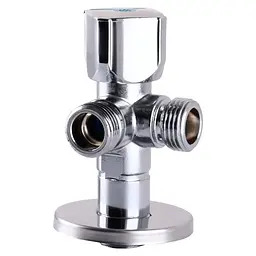 Кран кульовий кутовий подвійний Arco 1/2″х 1/2″х1/2″ A80TWIN CQ4105 000013551 - мініатюра 3
