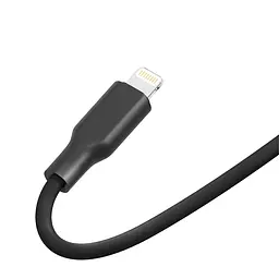 Кабель для заряджання та обміну даними USB Ridea RC-AI21 AirSiliconePro 12W 5V/2.4A USB-Lightning 1 м Чорний - мініатюра 4