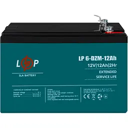 Акумулятор LogicPower AGM 6-DZM 12V (12V/12Ah/240Wh) (3536) [109283] - мініатюра 1