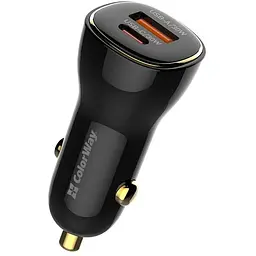 Зарядний пристрій ColorWay PowerDelivery PPS USB (USB-A + USB-C) (60W) Black (CW-CHA046PD-BK)