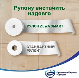 Туалетний папір Zewa Smart Подвійний рулон 8 - мініатюра 3
