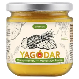 Джем з низьким вмістом цукру YAGODAR Ананас 210 г (2206922788)