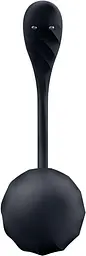 Смарт-віброяйце Satisfyer Ribbed Petal Connect App Black, керування зі смартфона, пульт ДК - мініатюра 4
