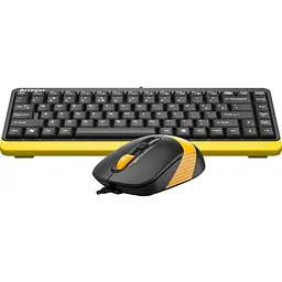 Комплект (клавіатура+мишка) A4Tech F1110 USB Bumblebee - мініатюра 4