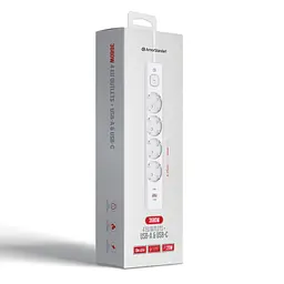 Мережевий фільтр-подовжувач ArmorStandart A-PS42 1.8m 4 розетки + USB-A + USB-C (PD20W) White (ARM84666) - мініатюра 2