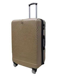 Валіза велика L ABS-пластик Worldline Airtex 652 78×52×34см 128л Шампань - мініатюра 2