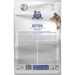 Сухий корм для кішок Brit Care Cat GF Kitten Gentle Digestion Strong Immunity з лососем 2 кг (8595602565047) - мініатюра 2