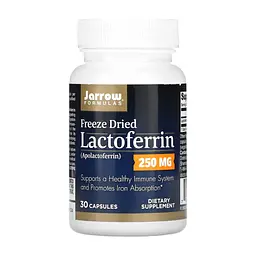 Пробіотики Jarrow Formulas Лактоферин сублімований, 250 мг, Lactoferrin, Freeze Dried, 30 ка (JRW-21078)